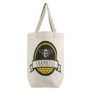 bee thankful canvas tote bag 2